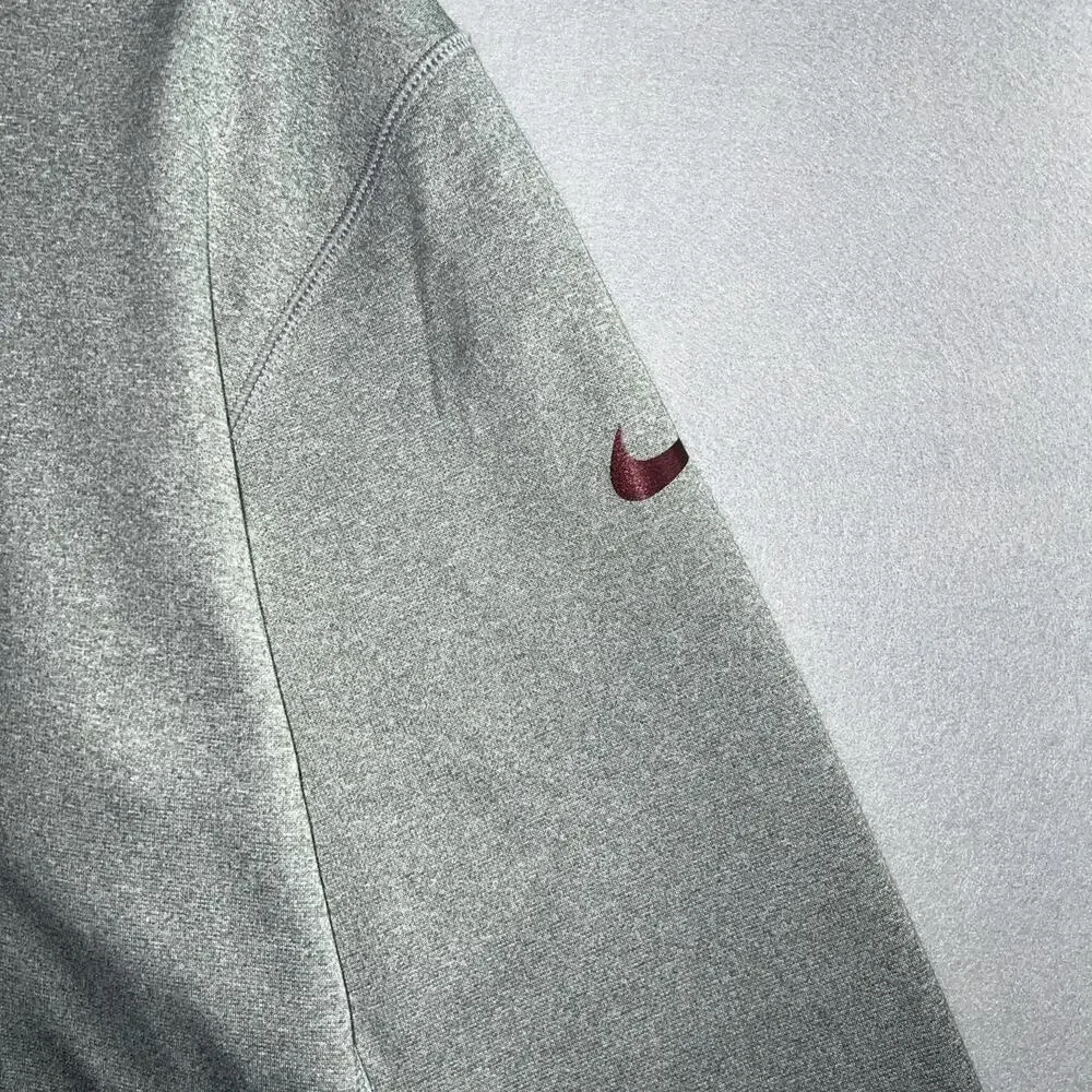Nike Minnesota Gophers Therma Fit Long‎ Sleeve Gray/Maroon Hoodie Small